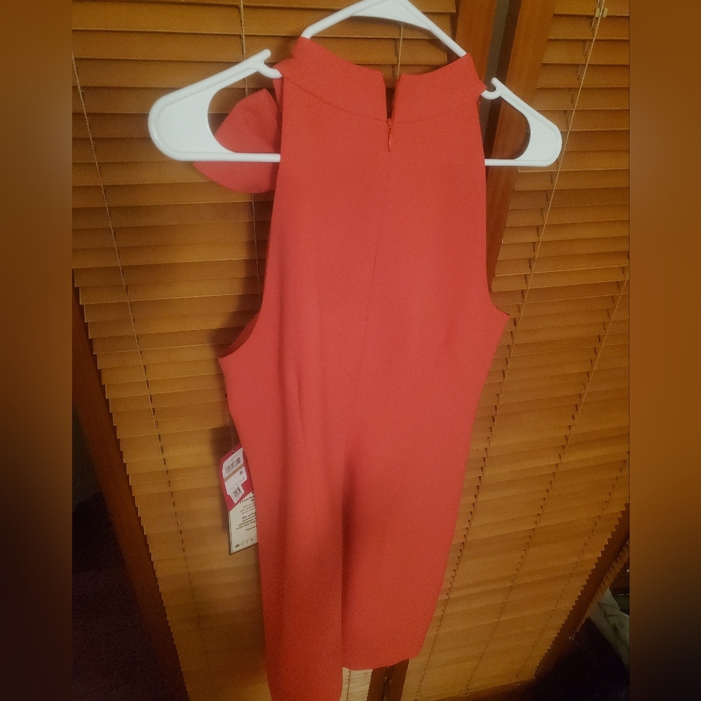 Vince Camuto Coral Midi Dress with Bow - Picture 2 of 6
